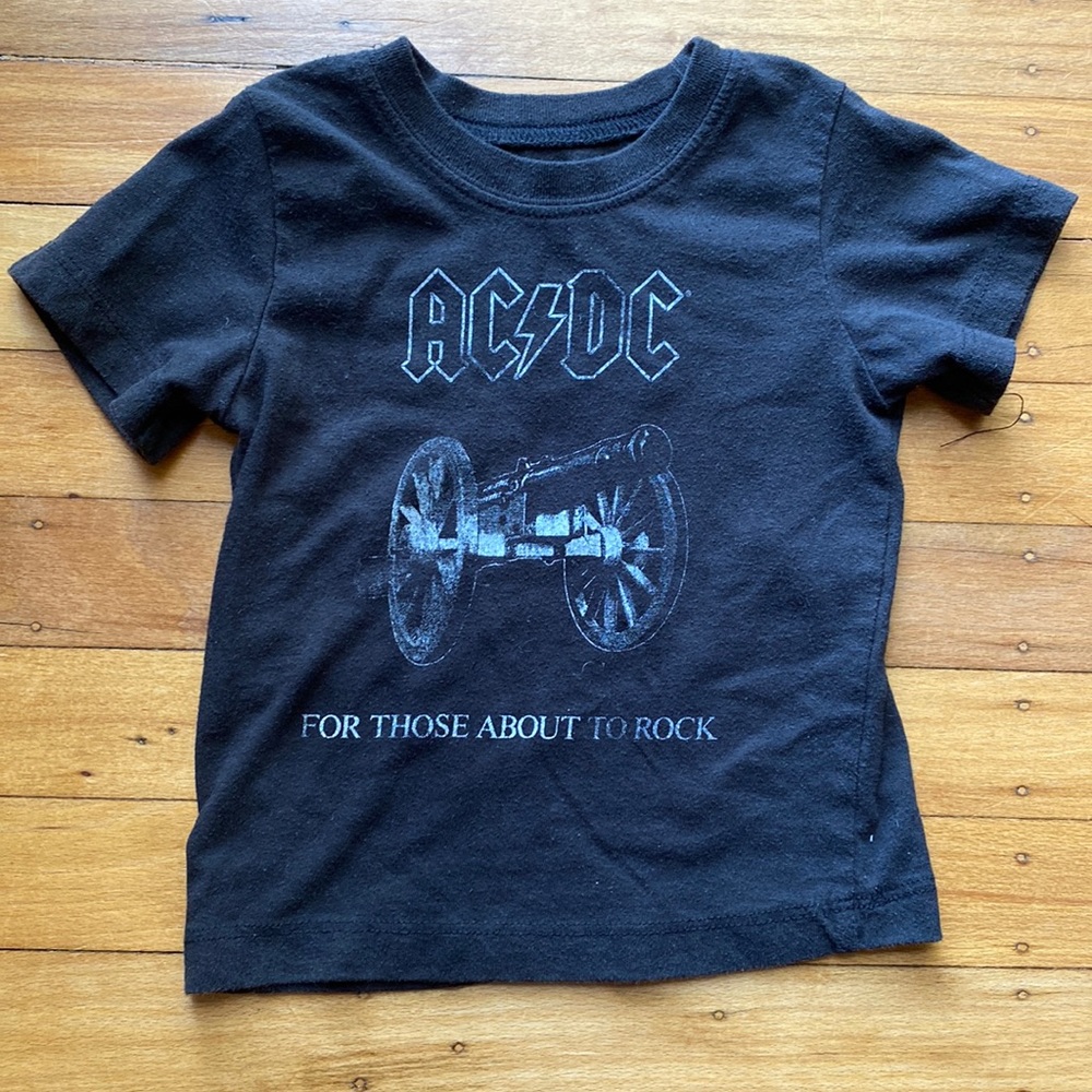 Baby AC/DC black tee shirt 18 months